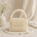 Elegant Pearl Mini Handbag – Luxury Handmade Collection